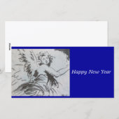 De gelukkige kaart van de Hoek van het Nieuwjaar (Voorkant / Achterkant)