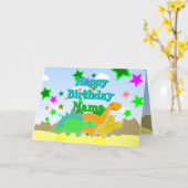 De gelukkige Kaart van de Jouw naam van de (Gele Bloem)