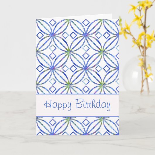 De gelukkige Kaart van de Jugendstil van de (Gele Bloem)