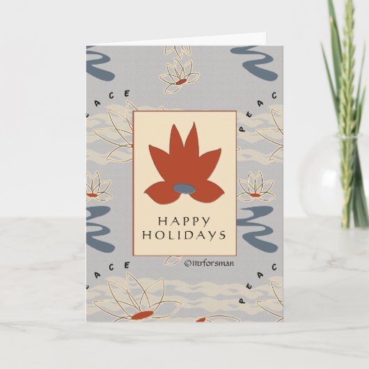 De gelukkige Kaart van de kaart van de Vrede van (Voorkant)