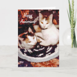 De gelukkige Kaart van de Kat van het Jubileum