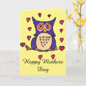 De gelukkige Kaart van de Moederdag (Gele Bloem)