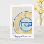 De gelukkige Kaart van de Pascha (Gele Bloem)