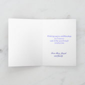 De gelukkige kaart van de Pascha met Jodenster en (Binnen)