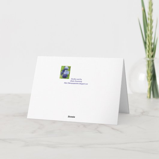 De gelukkige Kaart van de Sjabloon van de Iris van (Achterkant)