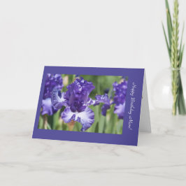 De gelukkige Kaart van de Sjabloon van de Iris van