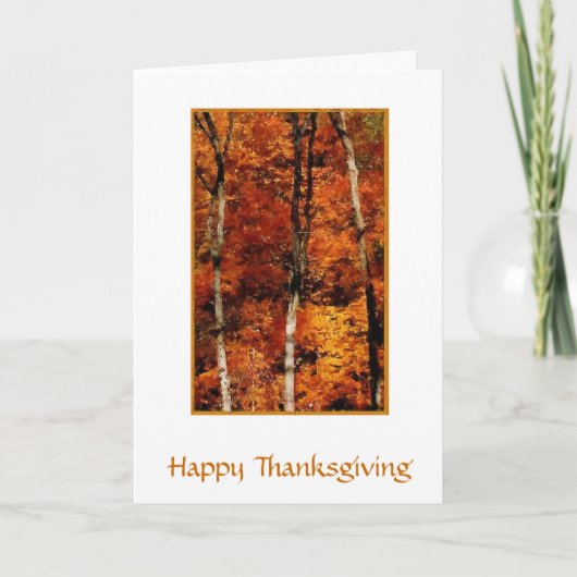 De gelukkige Kaart van de Thanksgiving (Voorkant)