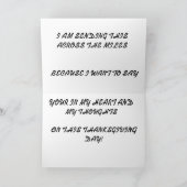 De GELUKKIGE kaart van de THANKSGIVING (Binnen)