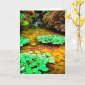 De gelukkige Kaart van de Tuin van de Verjaardag (Gele Bloem)