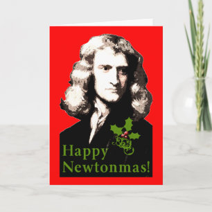 De gelukkige Kaart van de Vakantie Newtonmas