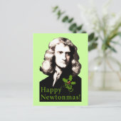 De gelukkige Kaart van de Vakantie Newtonmas (Staand voorkant)