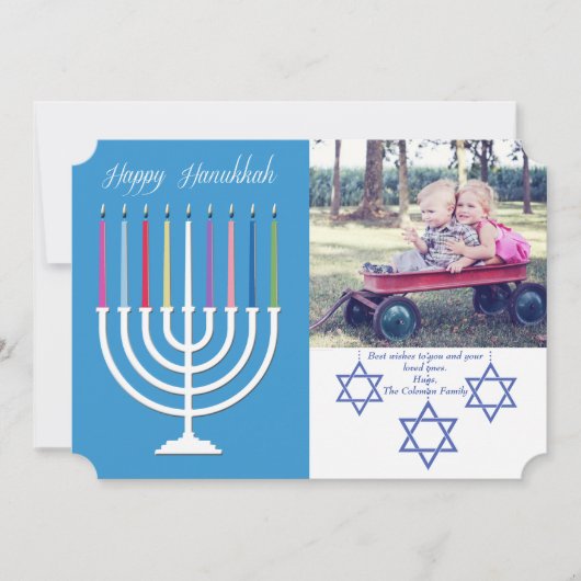 De gelukkige Kaart van de Vakantie van de Foto van (Voorkant)