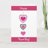 De gelukkige Kaart van de Valentijnsdag van Harten (Voorkant)