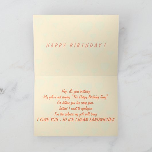 De gelukkige Kaart van de Verjaardag (Binnen)