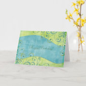 De gelukkige Kaart van de Verjaardag (Gele Bloem)