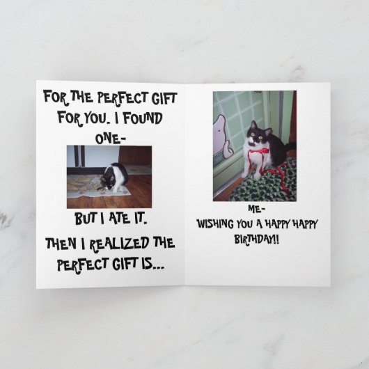 DE GELUKKIGE KAART VAN DE VERJAARDAG (Binnen)