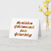 De gelukkige kaart van de Verjaardag (Gele Bloem)