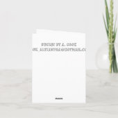 De gelukkige Kaart van de Verjaardag in Rus en het (Achterkant)