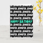 De gelukkige kaart van de Verjaardag met (Gele Bloem)