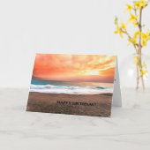 De gelukkige Kaart van de Verjaardag over de Kaart (Gele Bloem)