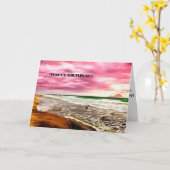 De gelukkige Kaart van de Verjaardag over de Kaart (Gele Bloem)