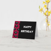 De gelukkige kaart van de Verjaardag (spatie (Gele Bloem)