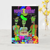 DE GELUKKIGE KAART VAN DE VERJAARDAG (STIJL 2) (Gele Bloem)