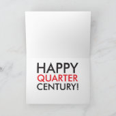 De gelukkige Kaart van de Verjaardag van de Eeuw (Binnen)