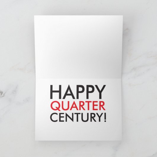 De gelukkige Kaart van de Verjaardag van de Eeuw (Binnen)