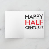 De gelukkige Kaart van de Verjaardag van de Halve (Binnen)