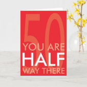 De gelukkige Kaart van de Verjaardag van de Halve (Gele Bloem)