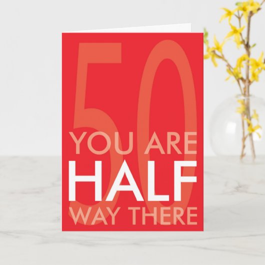 De gelukkige Kaart van de Verjaardag van de Halve (Gele Bloem)