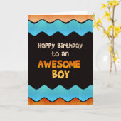 De gelukkige Kaart van de Verjaardag van de Jongen (Gele Bloem)