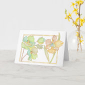 De gelukkige kaart van de Verjaardag watercolour (Gele Bloem)