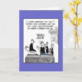 De gelukkige kaart van de verjaardagsvampier (Gele Bloem)