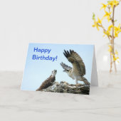 De gelukkige Kaart van de visarend klappende (Gele Bloem)