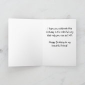 De gelukkige Kaart van de Vlinder van de Regenboog (Binnen)