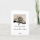 De gelukkige Kaart van de Waarschuwing van de Spin (Achterkant)