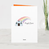 De gelukkige Kaart van Frankenstein Duckie van de (Achterkant)