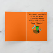 De gelukkige Kaart van Frankenstein Duckie van de (Binnen)