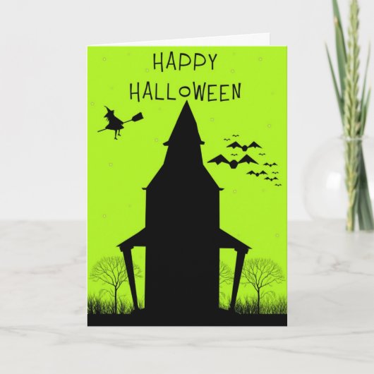 De gelukkige Kaart van Halloween (Voorkant)