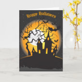 De gelukkige Kaart van Halloween (Gele Bloem)