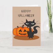 De gelukkige Kaart van Halloween (Voorkant)