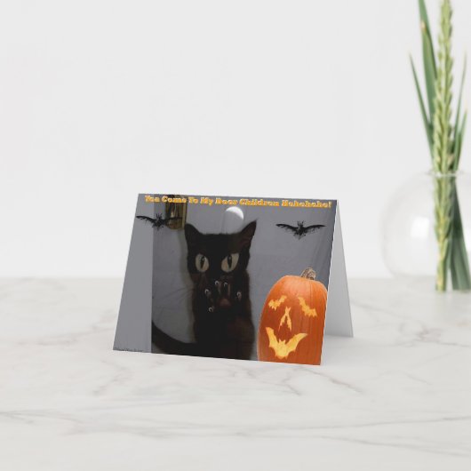 De gelukkige Kaart van Halloween (Voorkant)