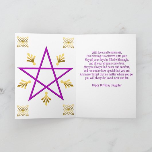 De gelukkige Kaart van het Elf van de Dochter van (Binnen)