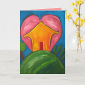 De gelukkige Kaart van het Huis (Gele Bloem)