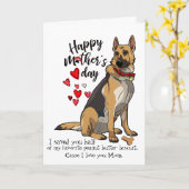 De gelukkige Kaart van het Moederdag van Uw Duitse (Gele Bloem)