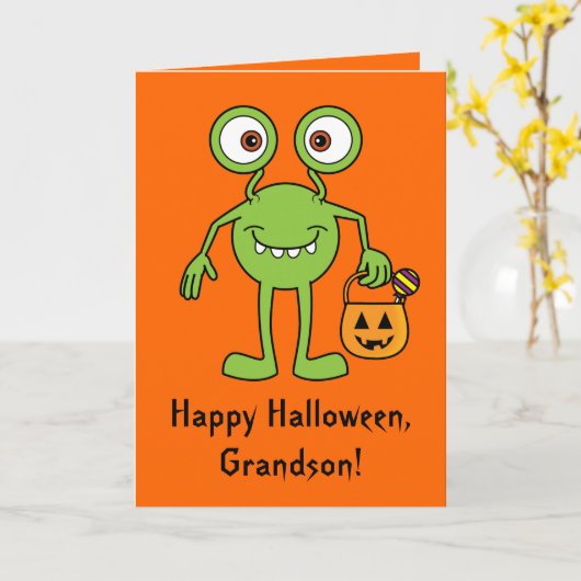 De gelukkige Kaart van het Monster van de (Gele Bloem)