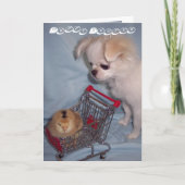 De gelukkige Kaart van het Puppy van Pasen (Voorkant)