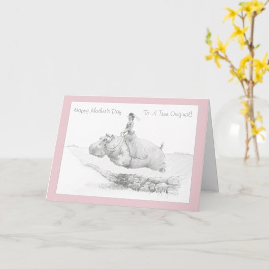 De gelukkige Kaart van Hippo van het Dameszadel (Gele Bloem)